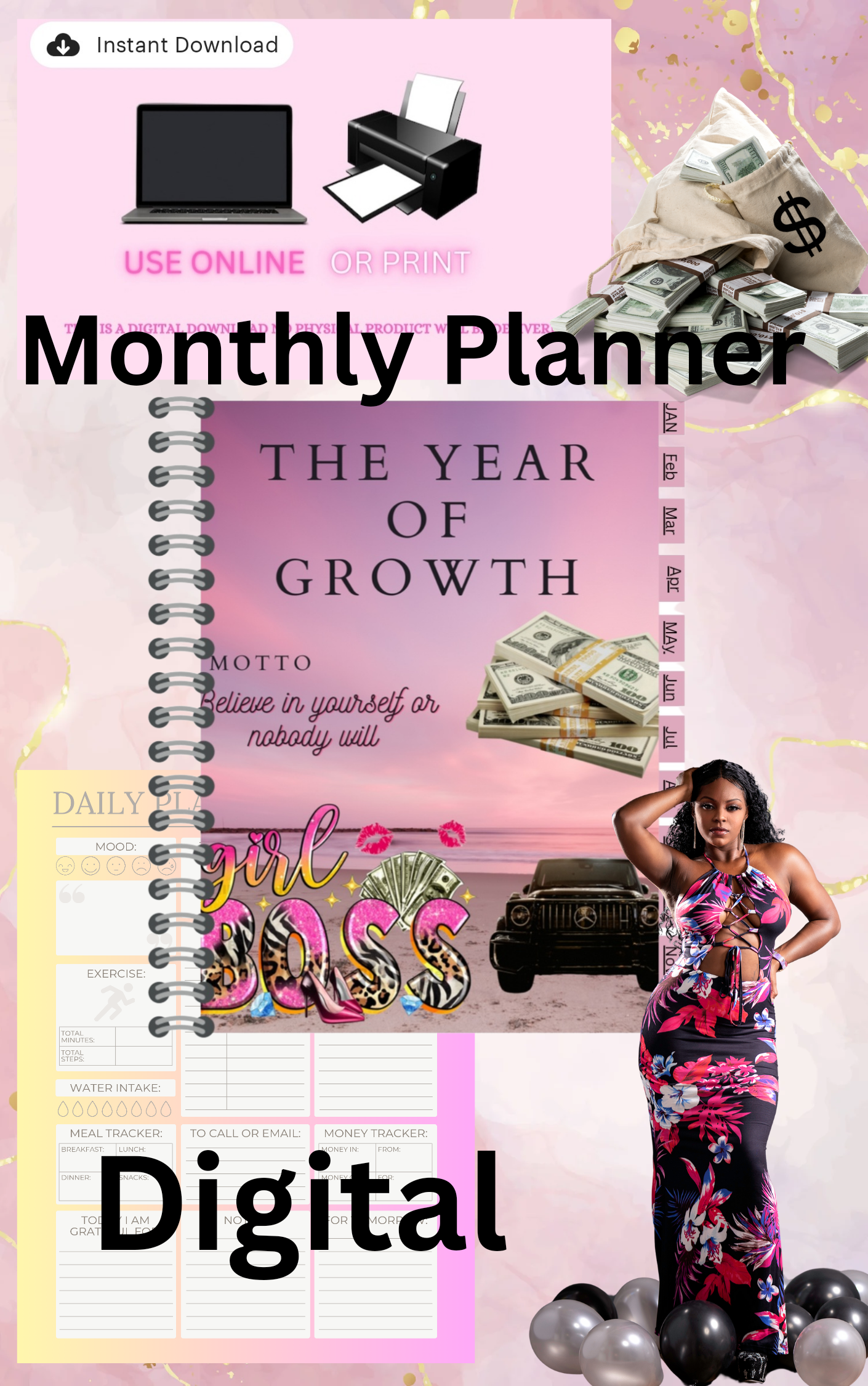 Year of Growth Planner Digital